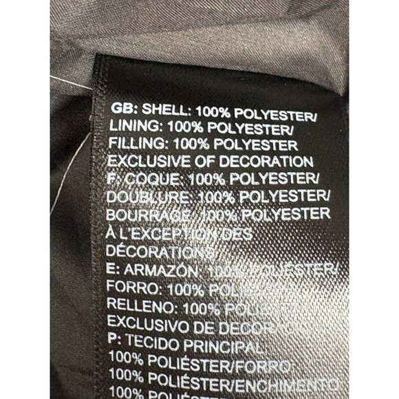 North Face Cropped Saikuru Rose Pink Tie Dye Puffer Jacket Women’s L 12-14 Zip - Picture 11 of 16